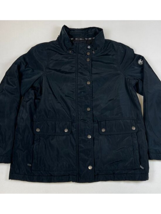 Barbour Jackets & Blazers - Barbour Women 8 Euro 38 Black Waterproof Breathable Quilted Lined Utility Jacket